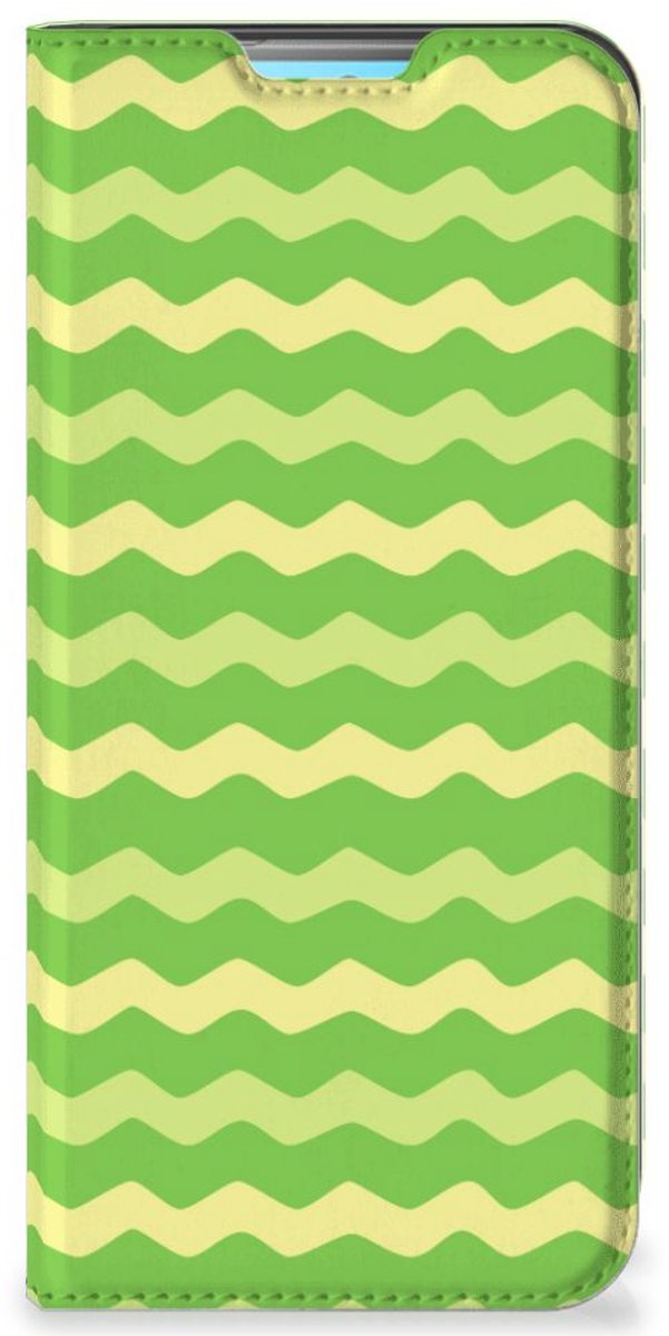 Xiaomi Redmi 10 Hoesje met Magneet Waves Green