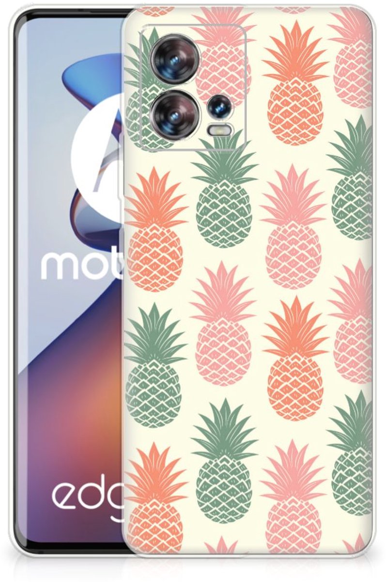 Motorola Edge 30 Fusion Siliconen Case Ananas