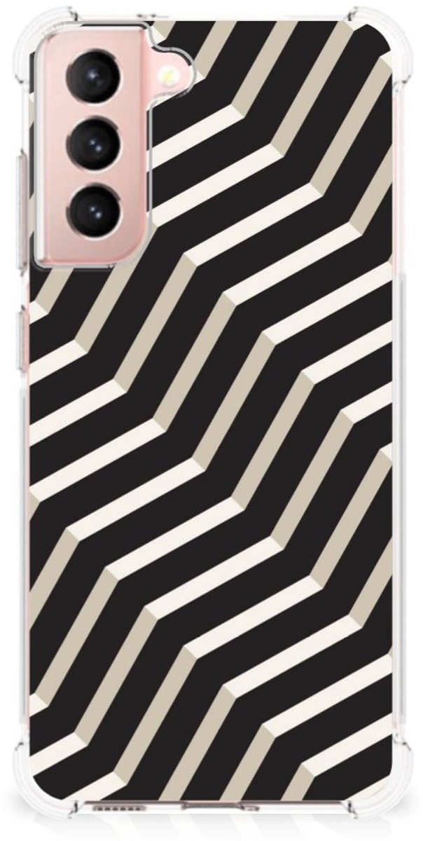 TPU Case Anti-Shock voor Samsung Galaxy S21 FE Shockproof Case Illusion