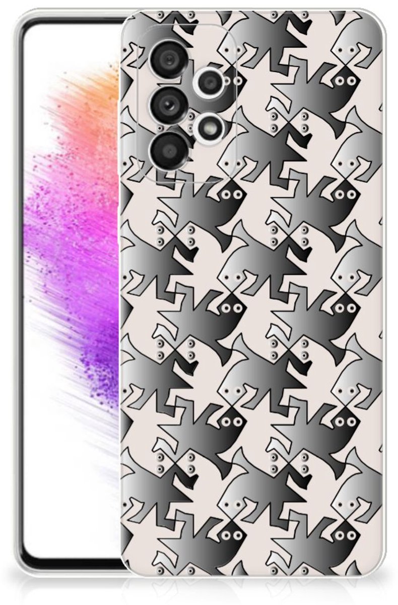 Samsung Galaxy A73 5G TPU Hoesje Salamander Grey