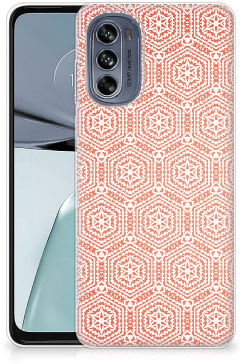 Motorola Moto G62 5G TPU bumper Pattern Orange