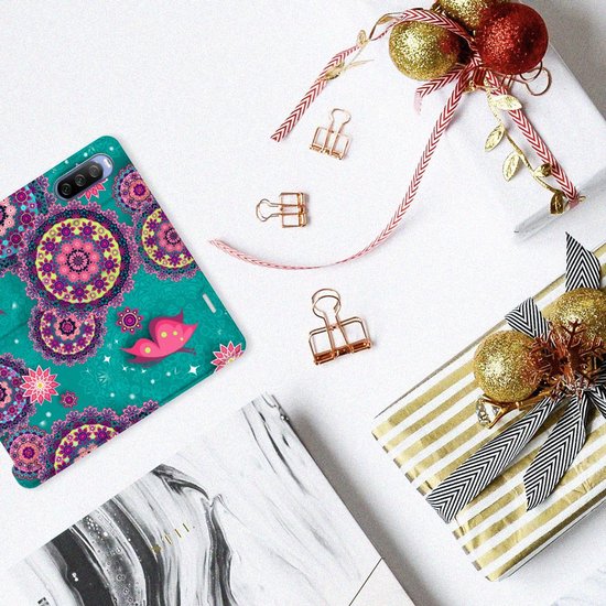 Etui à Rabat Sony Xperia 10 III Smart Cover Cercles et Papillons