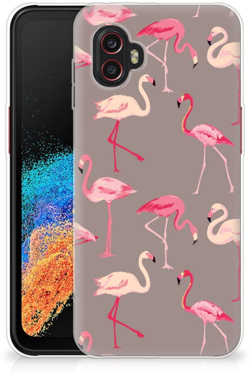 Samsung Galaxy Xcover 6 Pro TPU Hoesje Flamingo