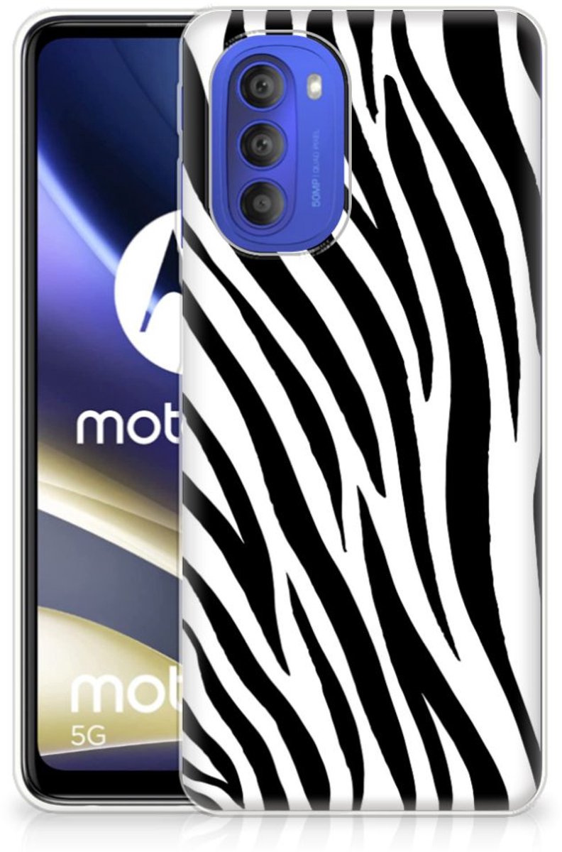 Motorola Moto G51 5G TPU Hoesje Zebra