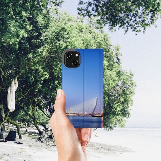 Coque iPhone 13 Coque Téléphone Texte Erasmus Bridge Rotterdam