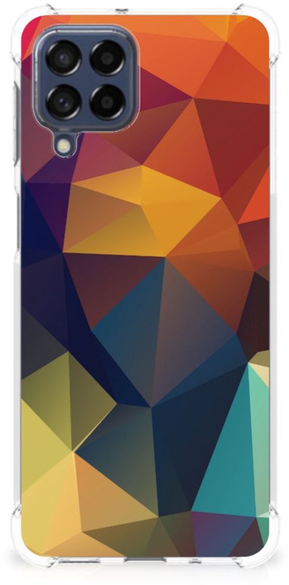 Samsung Galaxy M53 Shockproof Case Polygon Color
