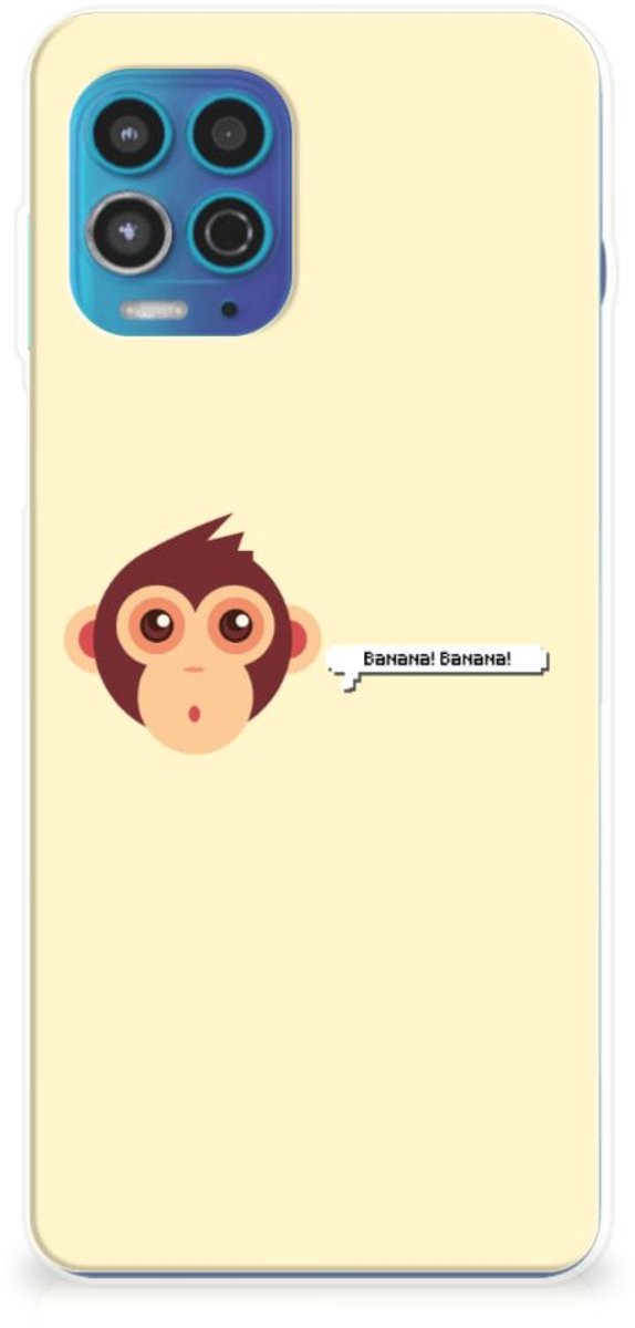 Motorola Moto G100 Telefoonhoesje met Naam Monkey