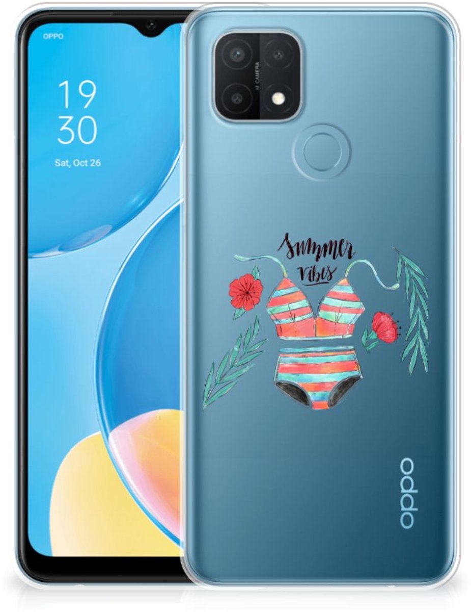 OPPO A15 Telefoonhoesje met Naam Boho Summer