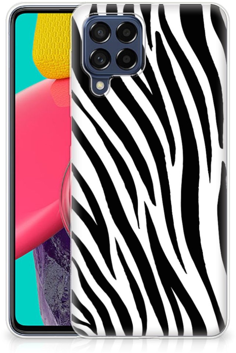 Samsung Galaxy M53 TPU Hoesje Zebra
