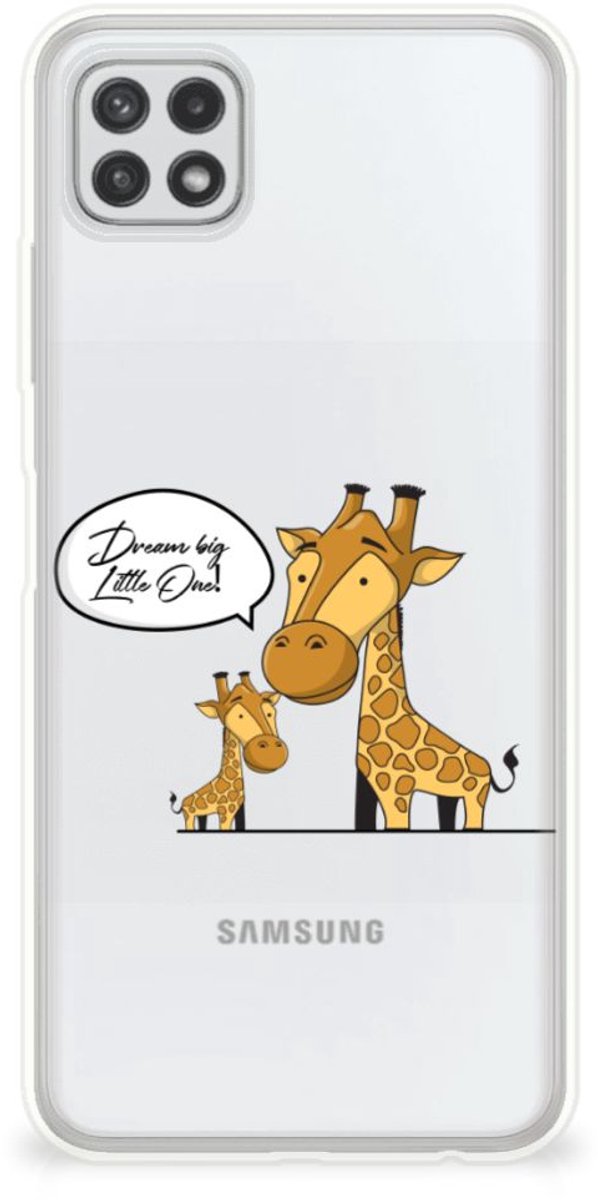 Samsung Galaxy A22 5G Telefoonhoesje met Naam Giraffe