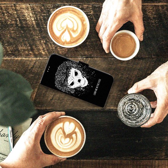 Étui Bookstyle Xiaomi Redmi Note 10S | 10 Coque de téléphone 4G avec texte Skull Hair