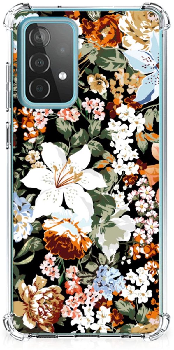 Case voor Samsung Galaxy A52 4G/5G Dark Flowers