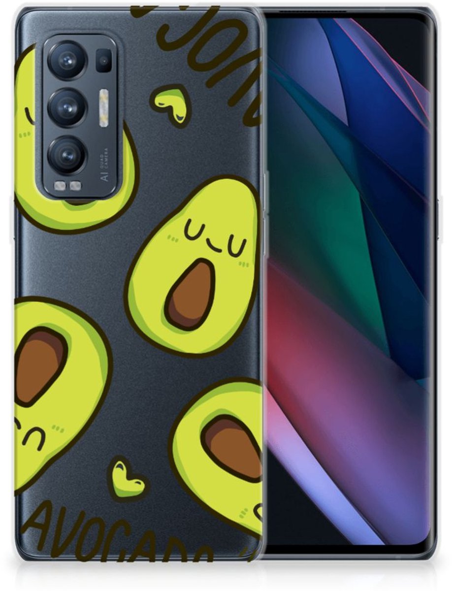 OPPO Find X3 Neo Telefoonhoesje met Naam Avocado Singing