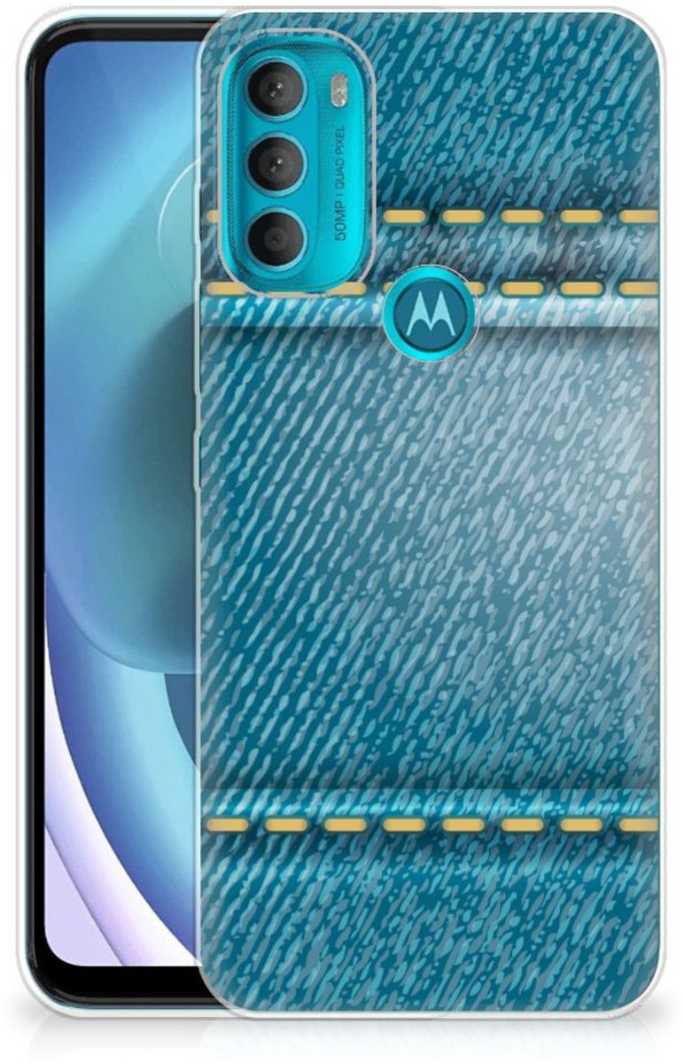 Motorola Moto G71 5G Silicone Back Cover Jeans