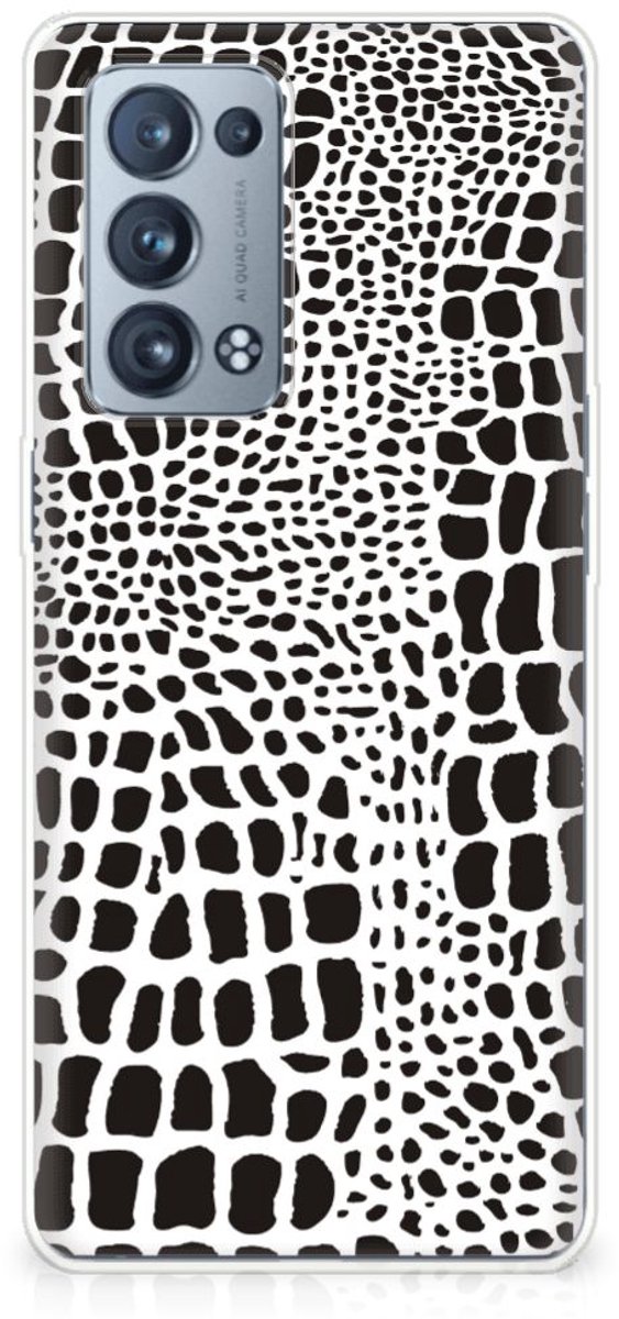 OPPO Reno 6 Pro Plus 5G TPU Hoesje Slangenprint