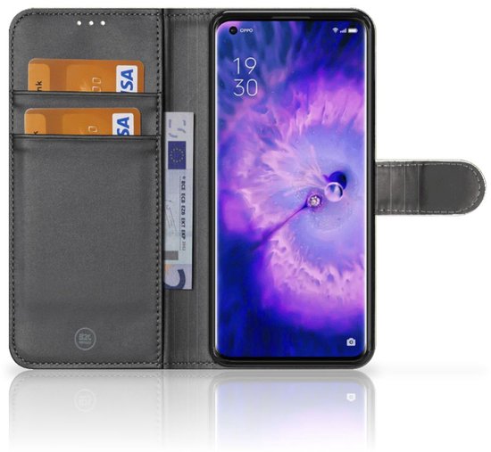 Wallet Book Case OPPO Find X5 Phone Case Vert Wood