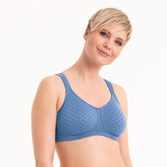 Anita Care Lisa Wire-Free Mastectomy Bra - Seamless Full Cup, Black, Size 36AA, With Breast Form Pockets - View #11