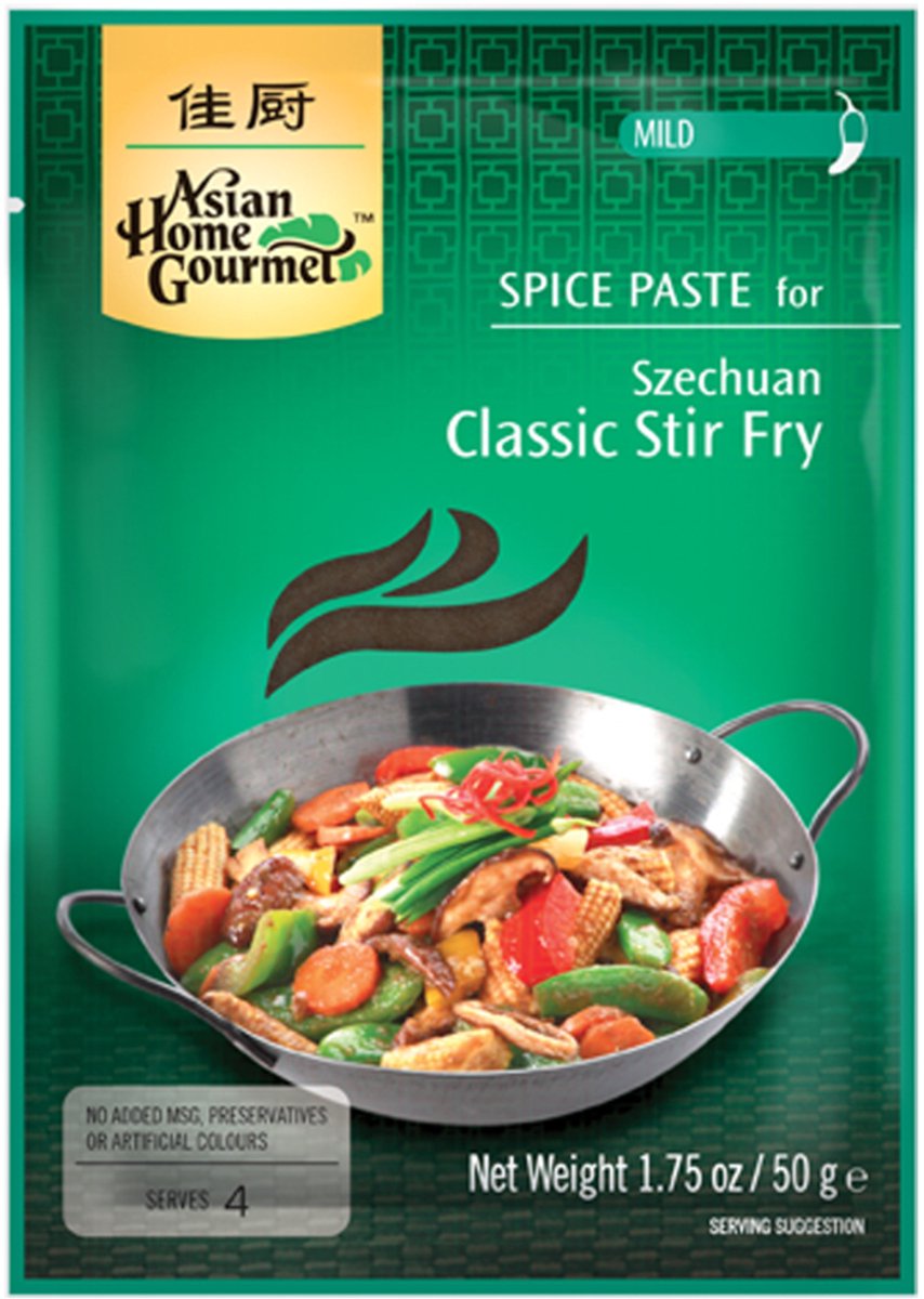 Asian Home Gourmet Szechuan Klassiek Wokgerecht 12 x 50 g