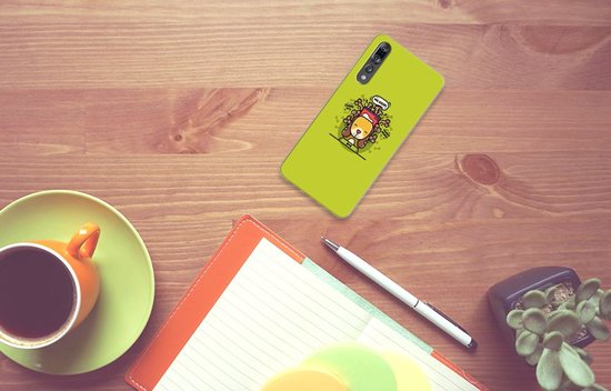 TPU Silicone Etui pour Huawei P20 Pro Coque Téléphone Biscuit Chien