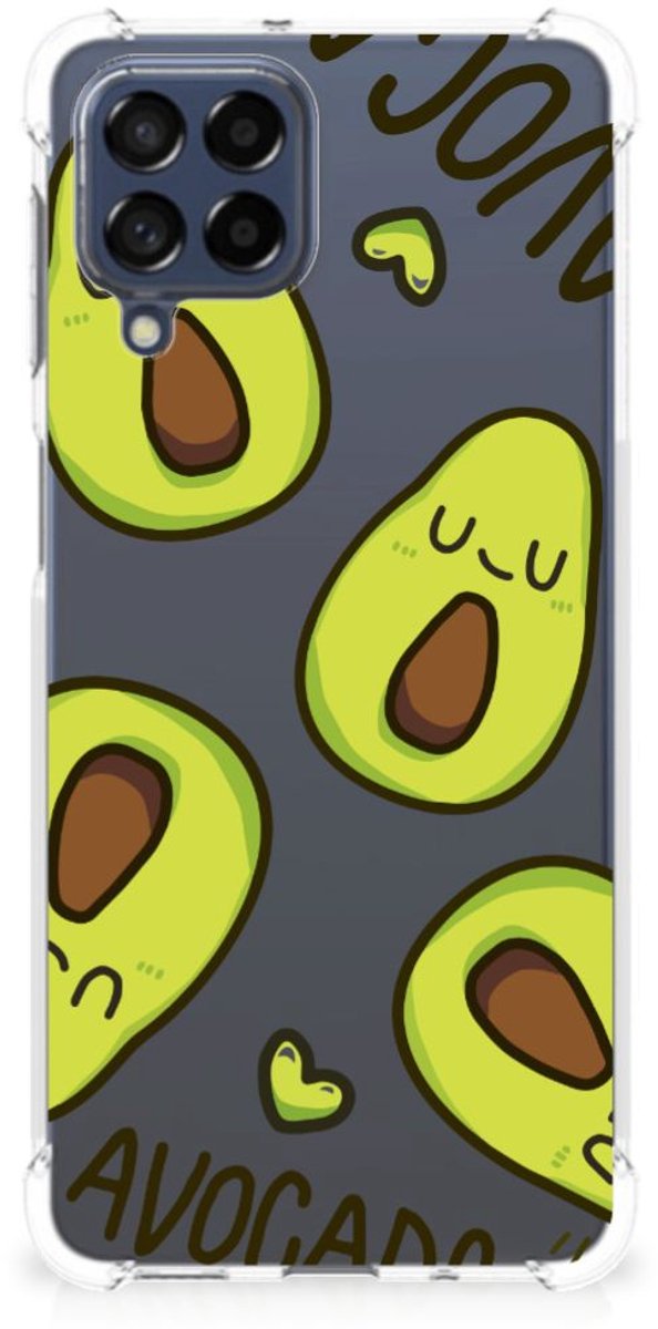 Samsung Galaxy M53 Stevig Bumper Hoesje Avocado Singing