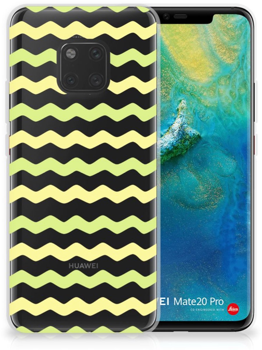 Huawei Mate 20 Pro TPU bumper Waves Yellow