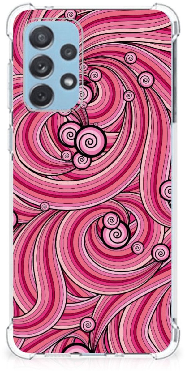 Samsung Galaxy A73 Back Cover Swirl Pink