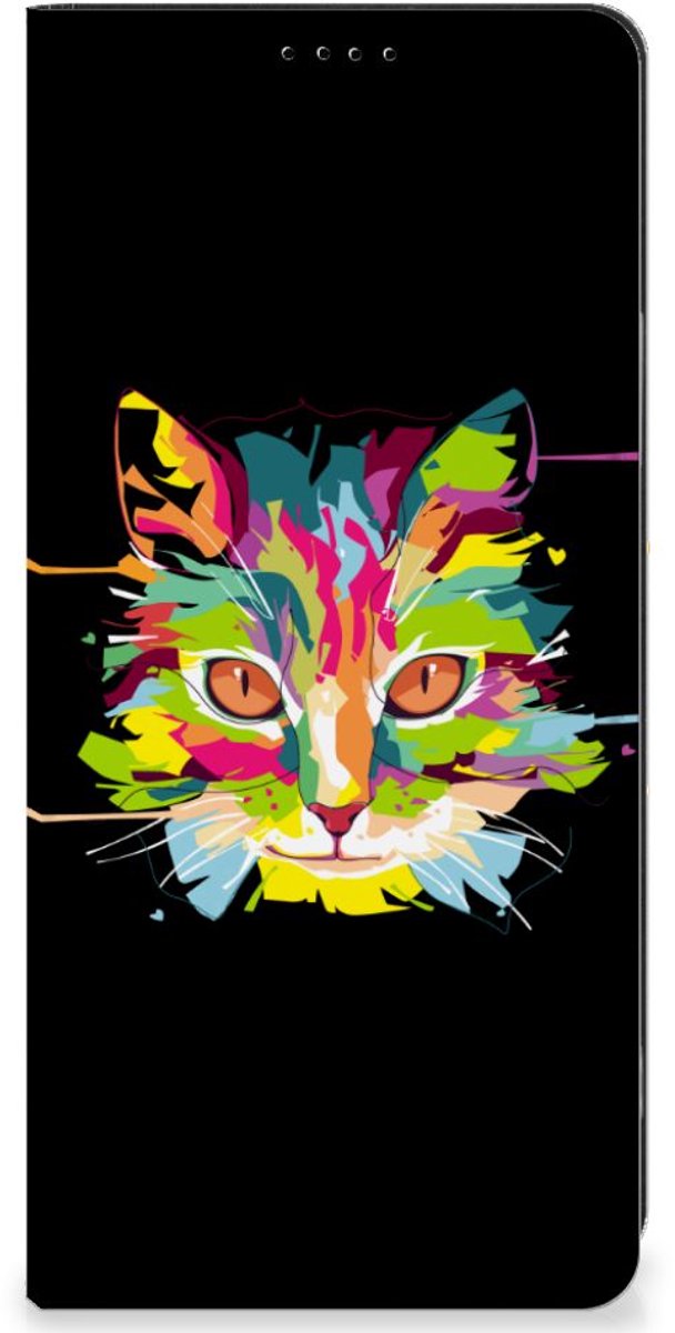 Book Case voor OPPO A58 4G Magnet Case Cat Color