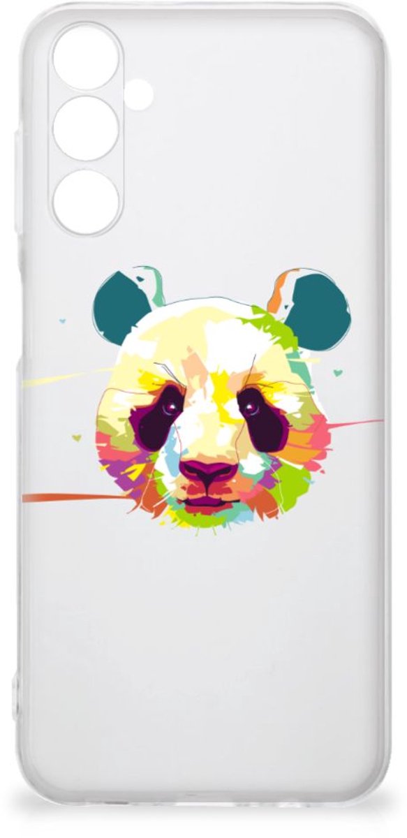 Samsung Galaxy M14 Telefoonhoesje met Naam Panda Color