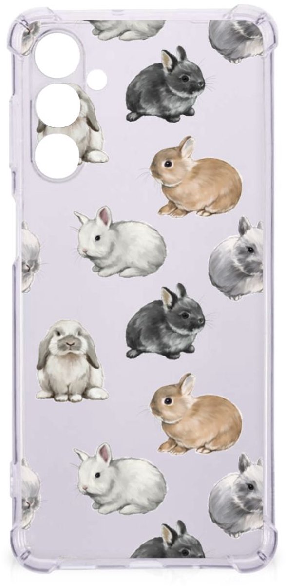 Case Anti-shock voor Samsung Galaxy M54 Konijntjes