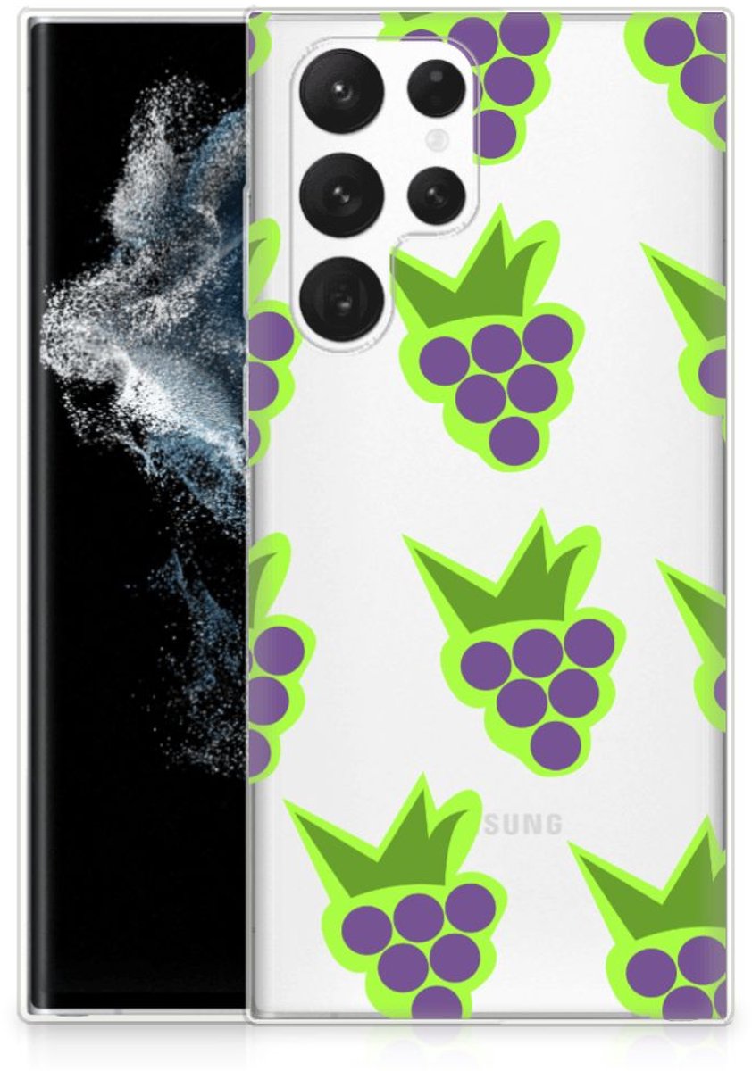Samsung Galaxy S22 Ultra Siliconen Case Druiven