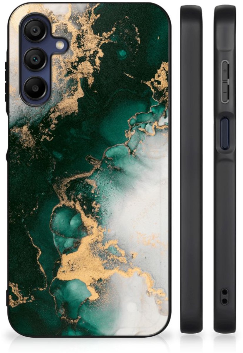 Marmeren Print Telefoonhoesje voor Samsung Galaxy A15 Marmer Groen