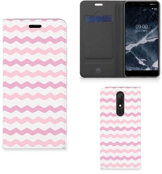 Coque Nokia 5.1 (2018) avec Magnet Waves Rose