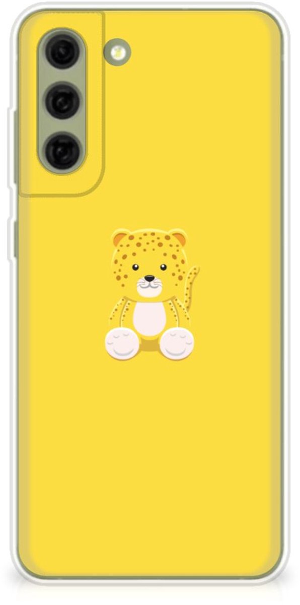 Samsung Galaxy S21FE Telefoonhoesje met Naam Baby Leopard