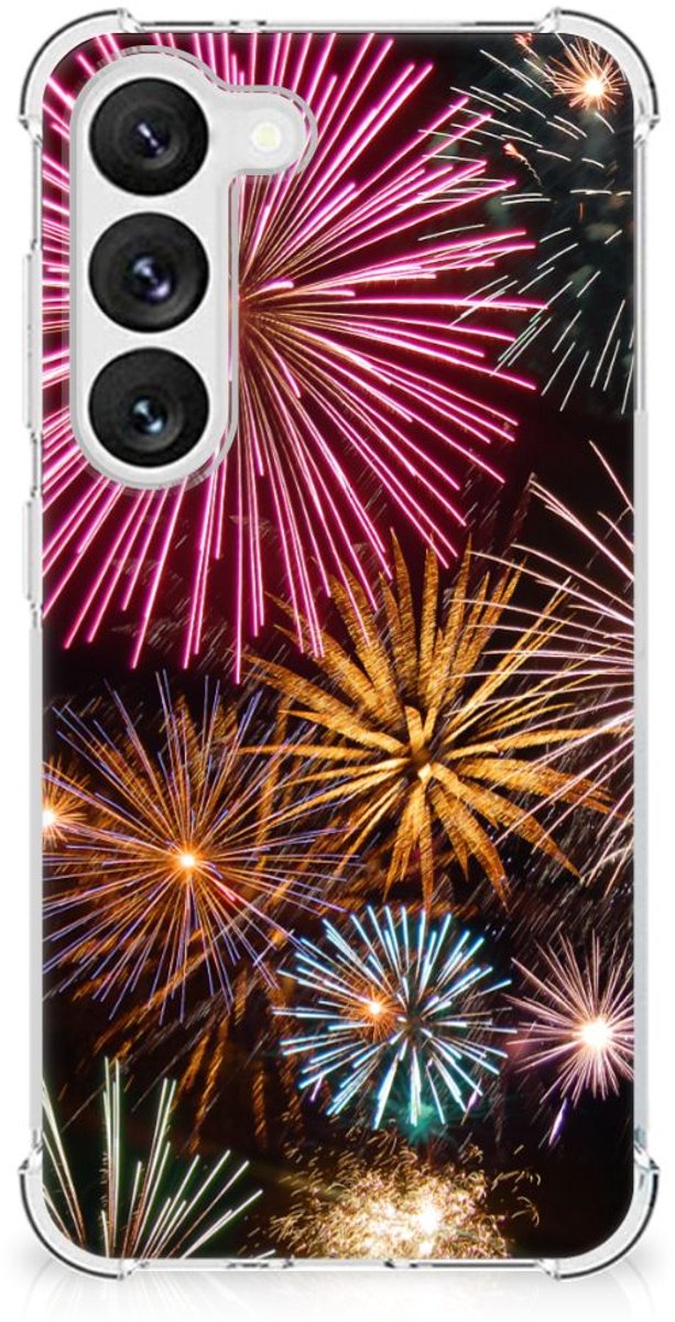 Samsung Galaxy S23 Anti Shock Bumper Case Vuurwerk