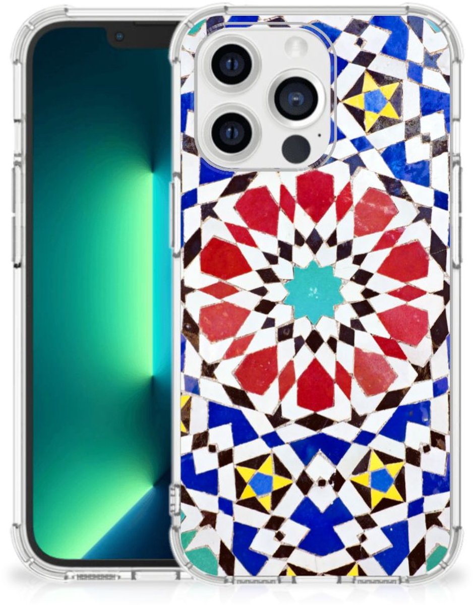 iPhone 13 Pro Max Anti-Shock Hoesje Mozaïek