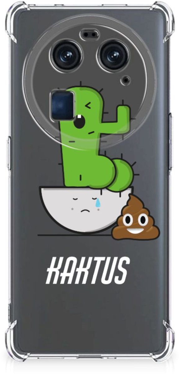 OPPO Find X6 Stevig Bumper Hoesje Cactus Poo