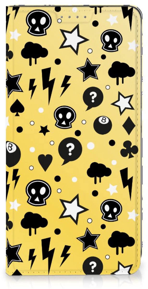 Mobiel BookCase Samsung Galaxy S24 Punk Geel
