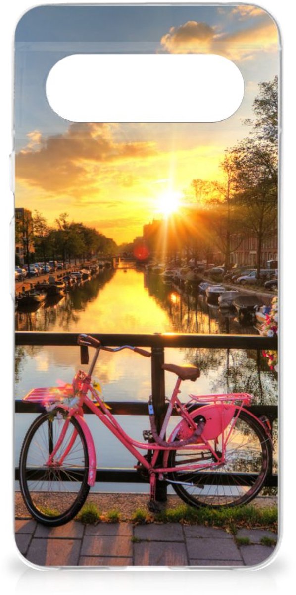 Google Pixel 8 Siliconen Back Cover Amsterdamse Grachten