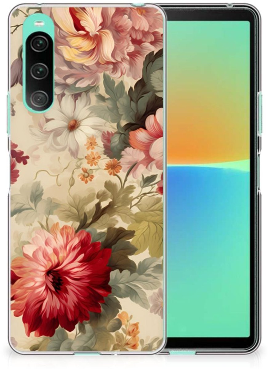 TPU Case voor Sony Xperia 10 V Bloemen