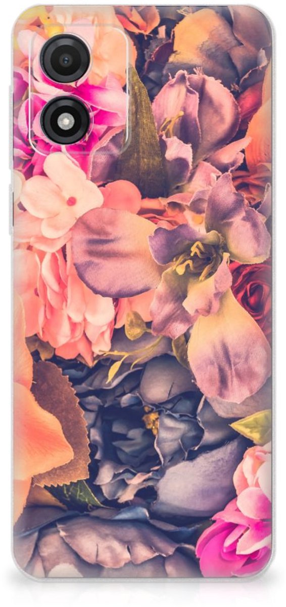 TPU Hoesje voor Motorola Moto E13 TPU Case Bosje Bloemen