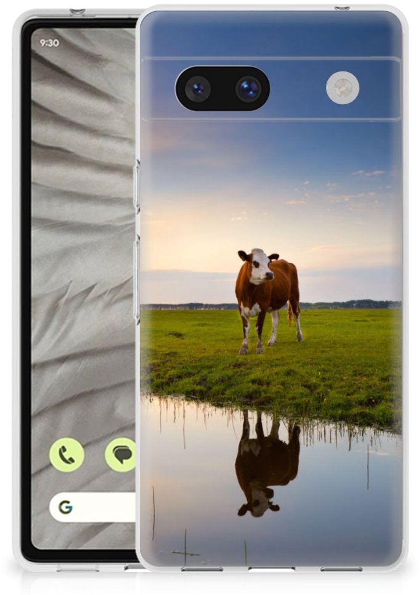 Google Pixel 7A TPU Hoesje Koe