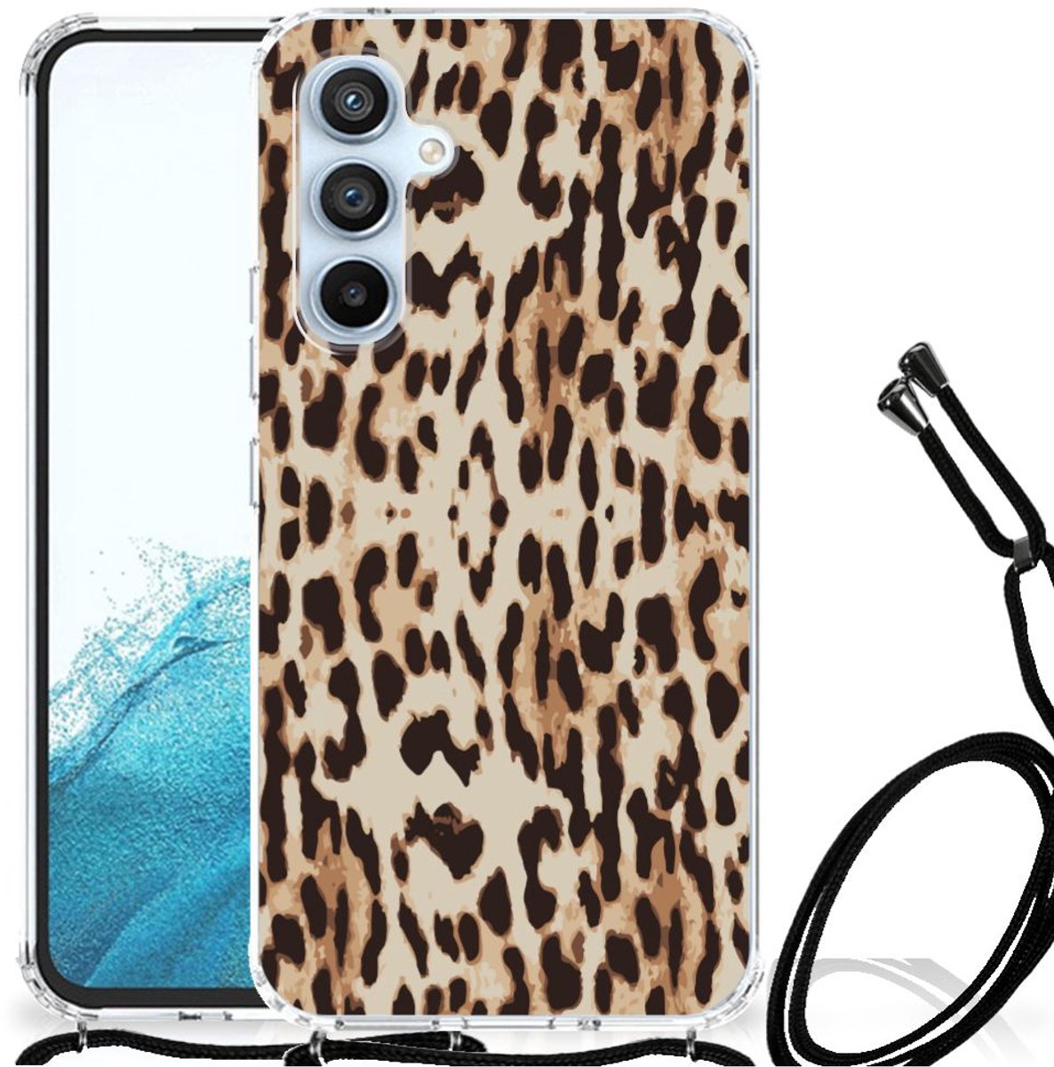 Samsung Galaxy A54 5G Case Anti-shock Leopard