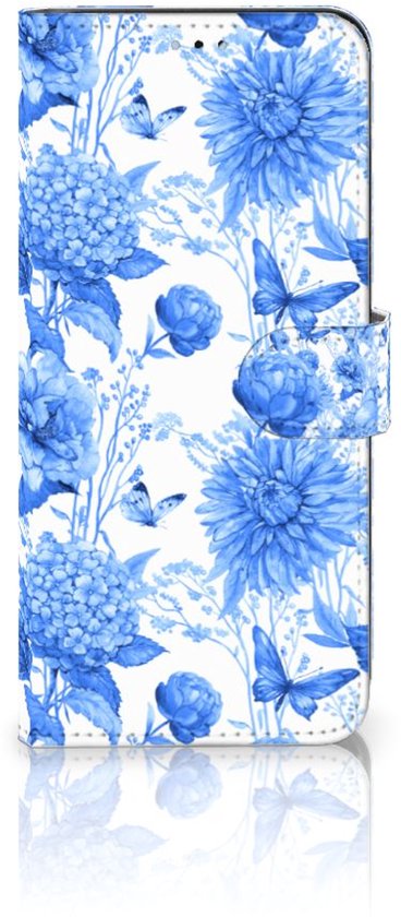 Étui pour OPPO A17 Flowers Blue