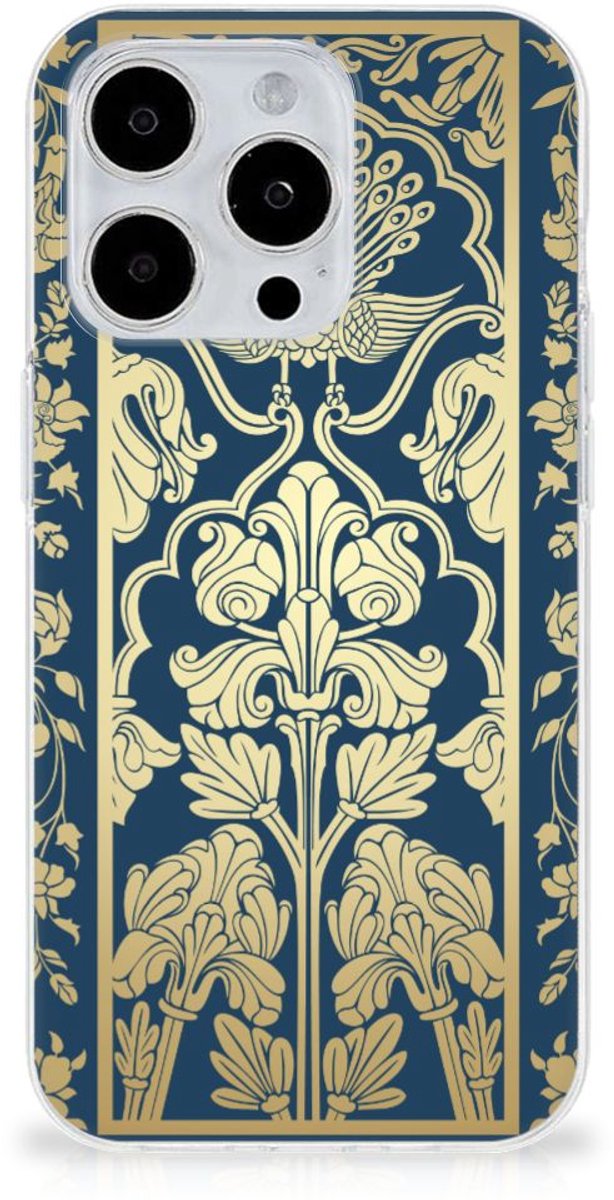 iPhone 15 Pro Max TPU Case Beige Flowers