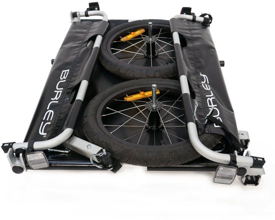 Burley Flatbed Fietskar - Fietsaanhanger - Bikepacking - Inklapbaar - Opvouwbaar - Zwart van Burley — afbeelding 5