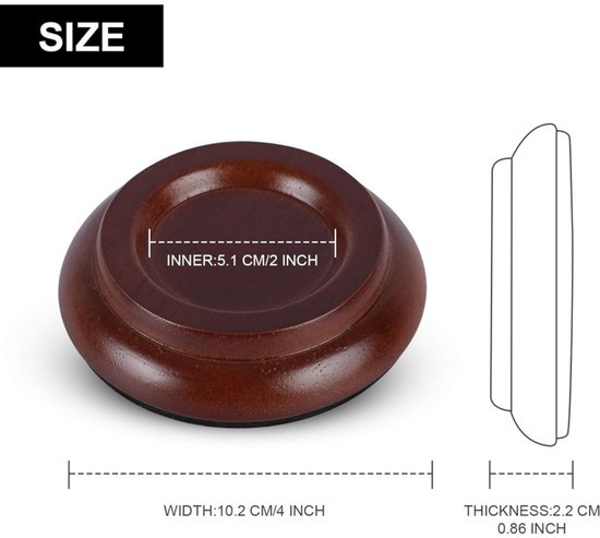 moinkerin 111 STKS Vilt Pads voor Meubels (zwart, 5mm