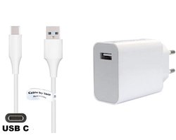 OneOne 33W snellader + 1,8m sterke USB C kabel. Quick Charge lader. Oplader adapter past op Sony Xperia X Compact, XA1, XA1 Plus, XA1 Ultra, XA2, XA2 Plus, XA2 Ultra