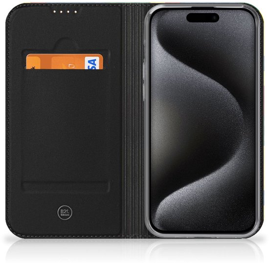 iPhone 15 Pro Hoesje met Magneet Blokken