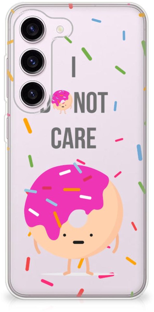 Samsung Galaxy S23 Siliconen Case Donut Roze