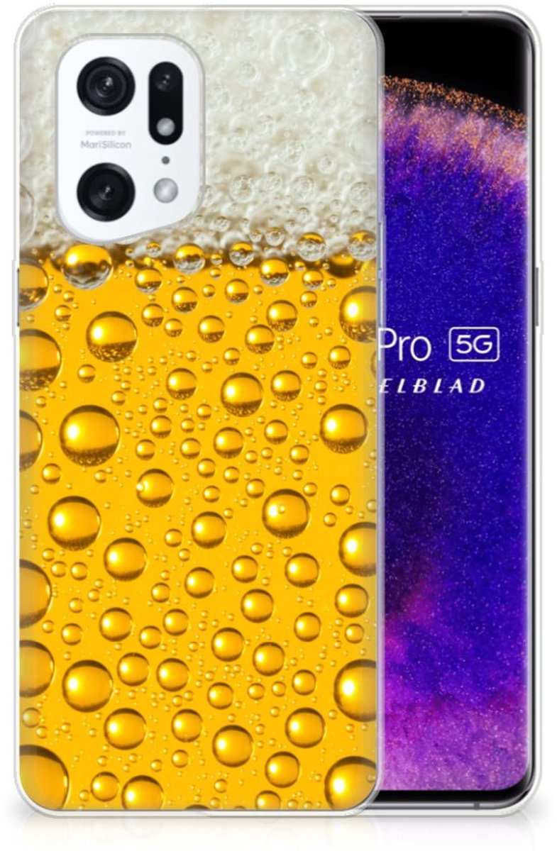 OPPO Find X5 Pro Siliconen Case Bier